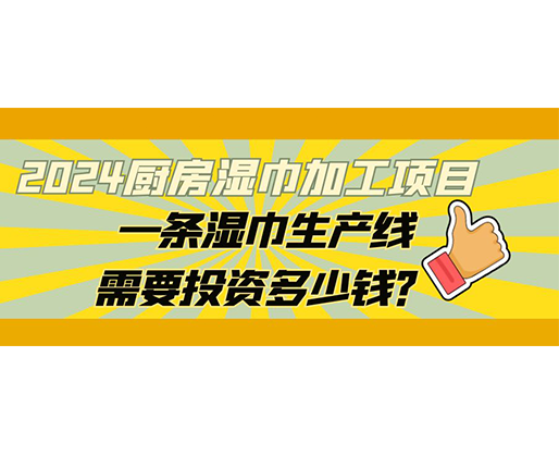 2024廚房濕巾加工項目，一條濕巾生產(chǎn)線需要投資多少錢？