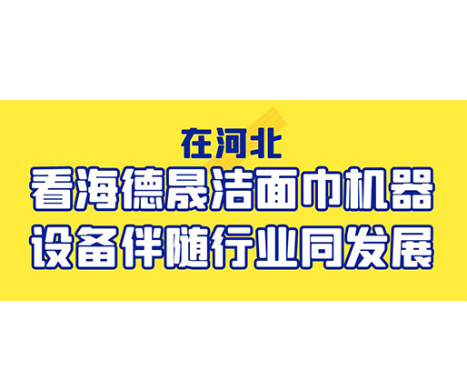 在河北，看海德晟潔面巾機(jī)器設(shè)備伴隨行業(yè)同發(fā)展